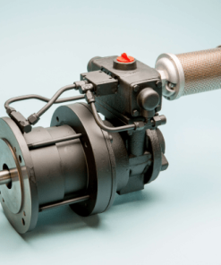 Vane motor with brake and valve