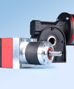 Compact piston motor with gearbox
