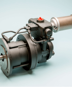 Vane motor with brake and valve