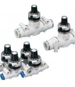 Needle valve with adjusting dial